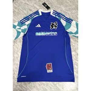 Adidas MLS Seattle sounders FC 2025 archive third orca jersey Kids Unisex XL NEW